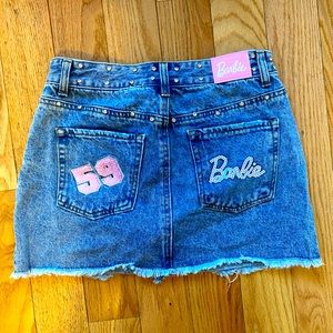 Barbie Graphic Denim Mini Skirt | Like new | Size S